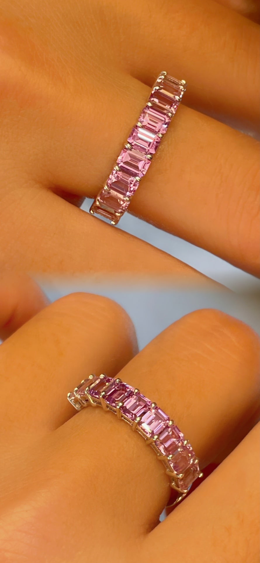 18K gold amethyst ring - 5