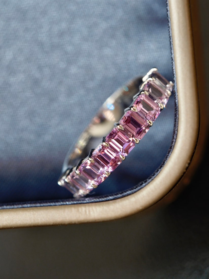 18K gold amethyst ring - 9