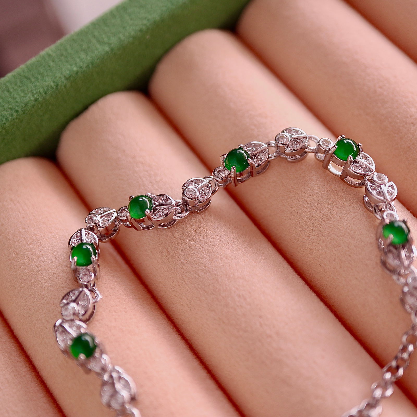 Natural jade bracelet - 2