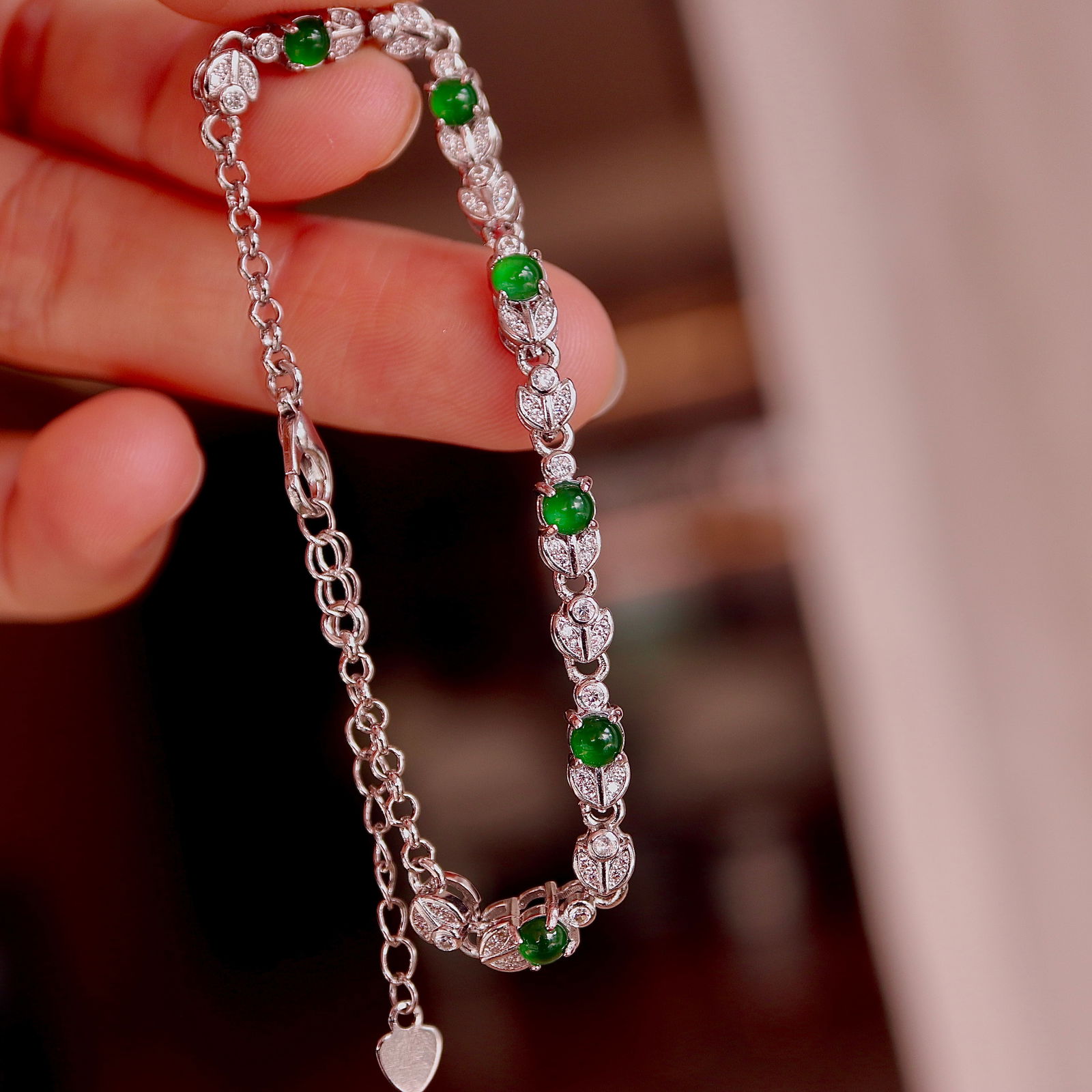 Natural jade bracelet - 4