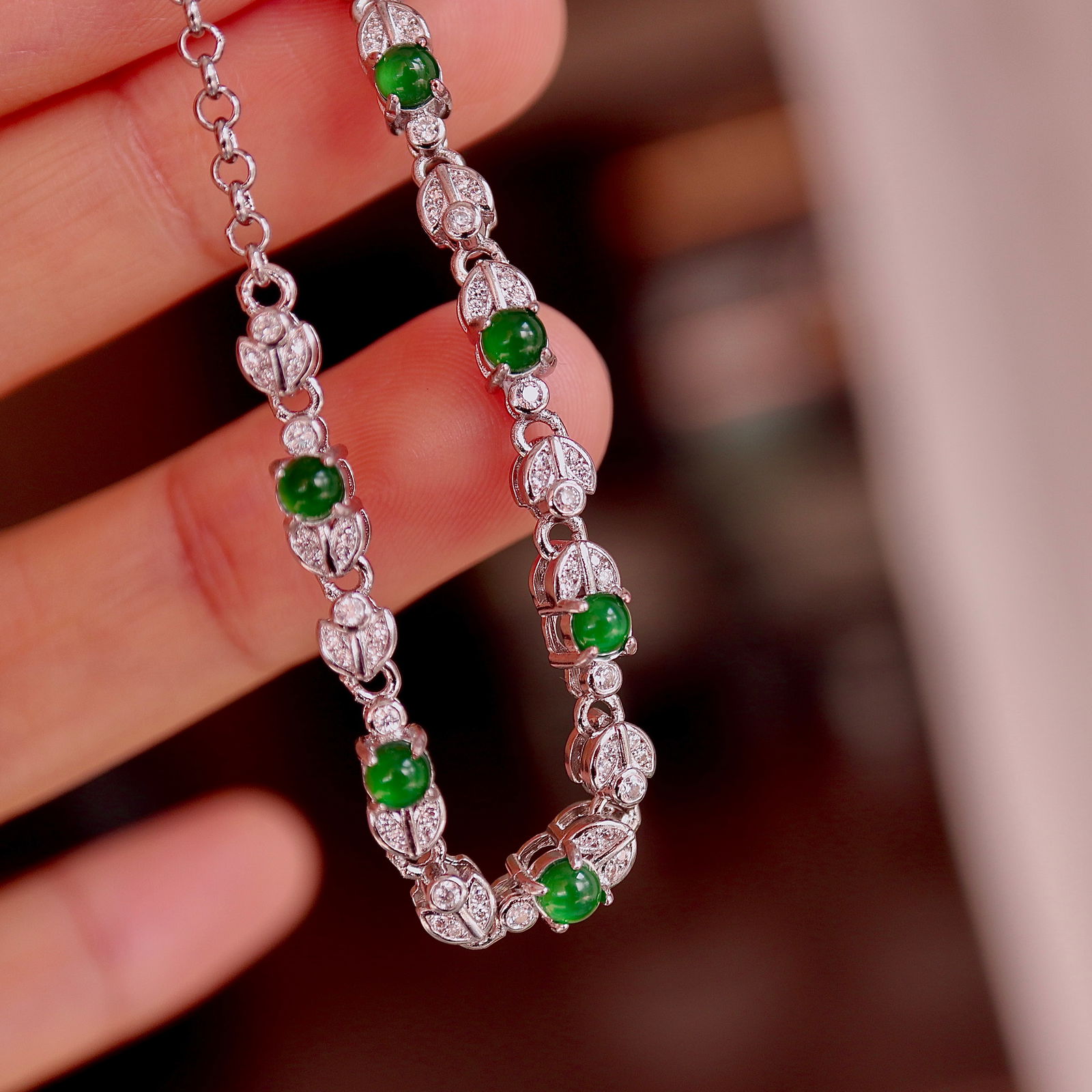 Natural jade bracelet - 5