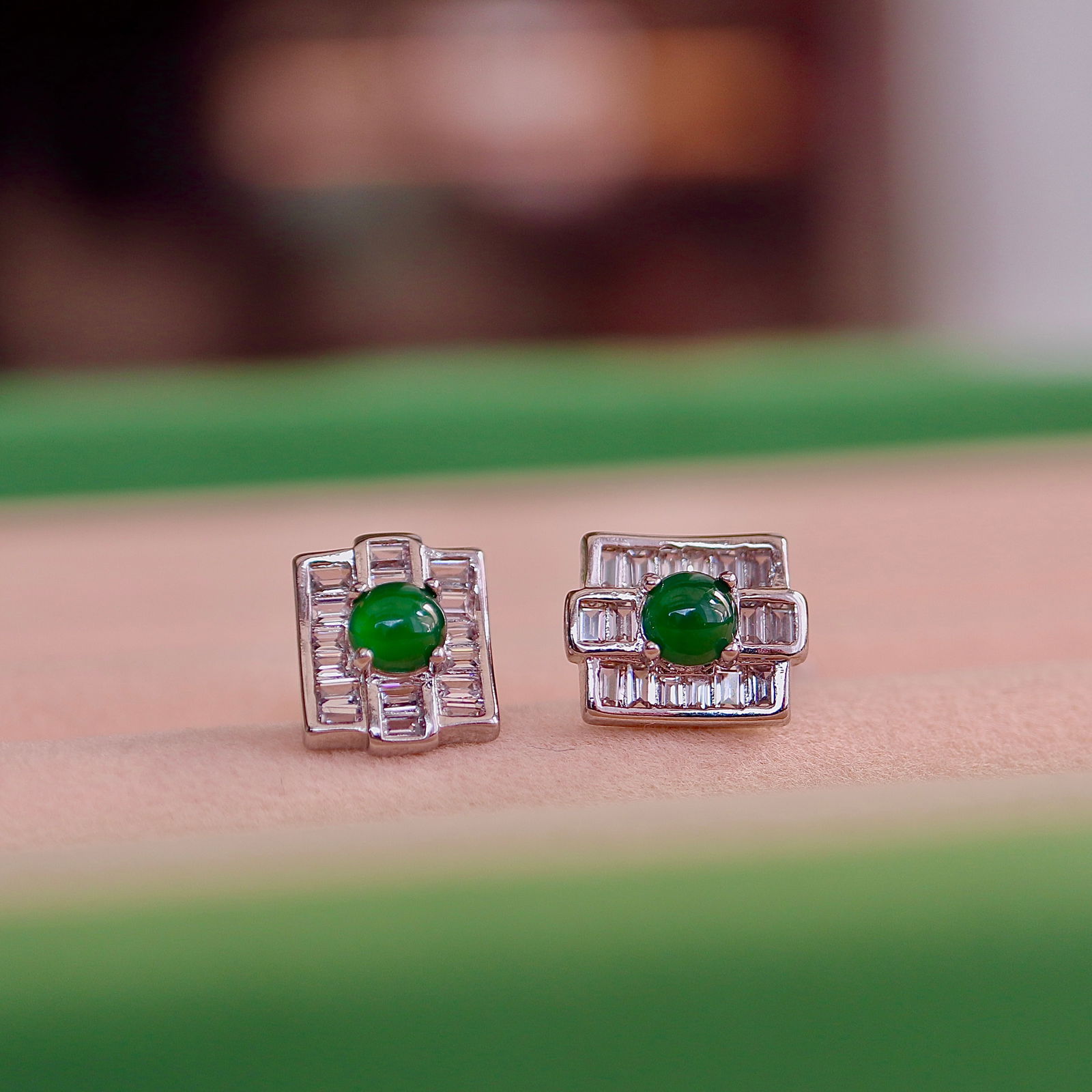 Natural Jade Earrings (1 of 8)