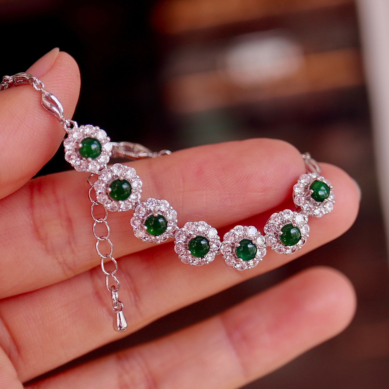 Natural Jade Bracelet - 4