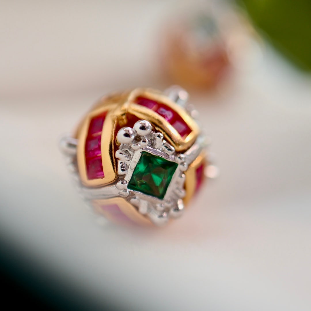 S925 silver ruby pendant - 4