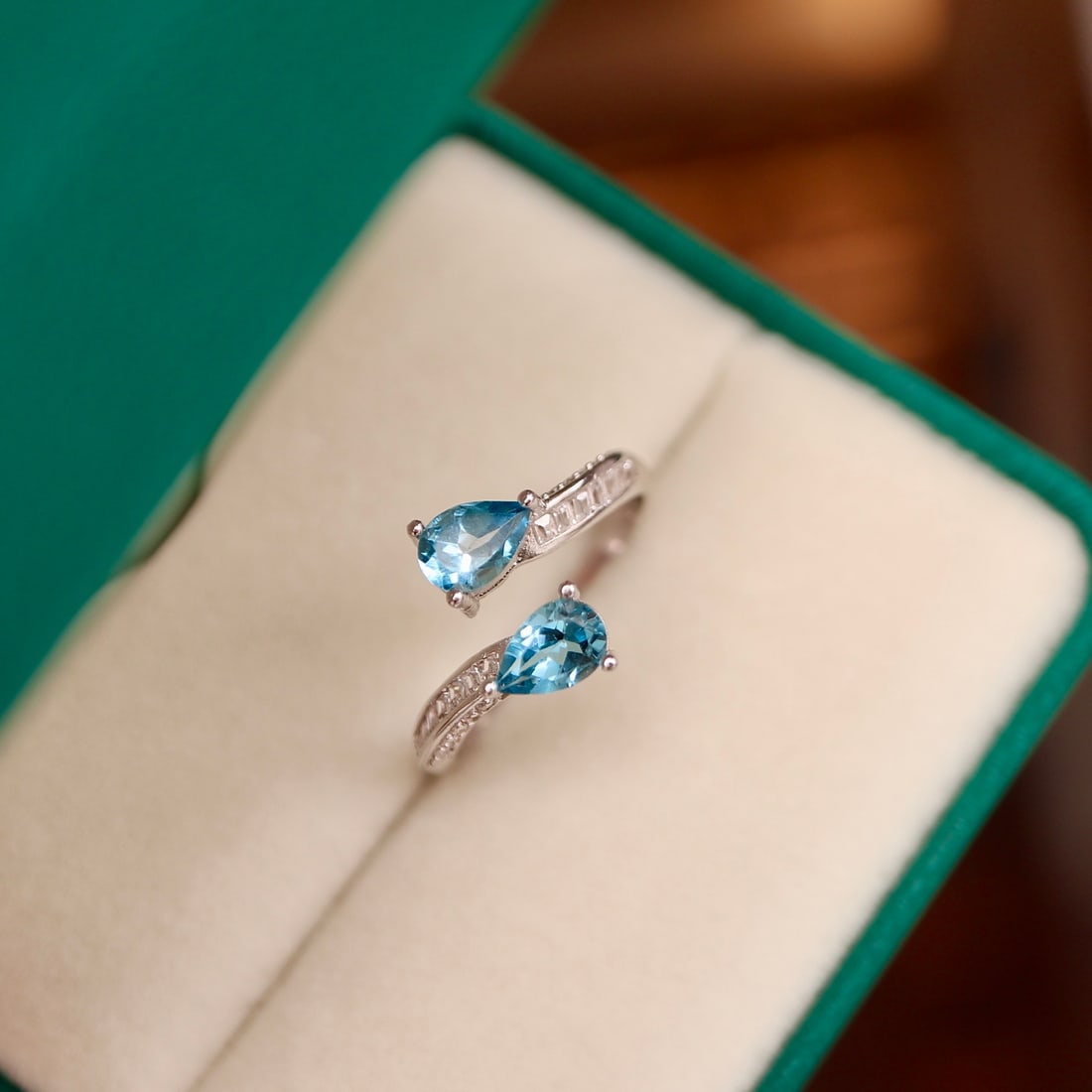 S925 Silver Natural Topaz Ring (1 of 5)