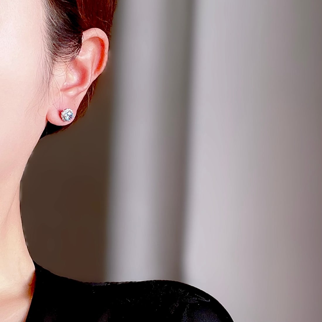 S925 silver natural topaz sunflower earrings - 7