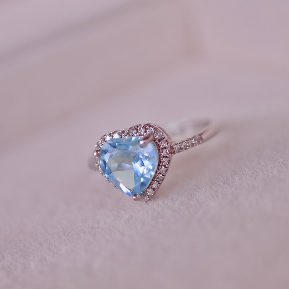 S925 Silver Natural Topaz Ring - 2