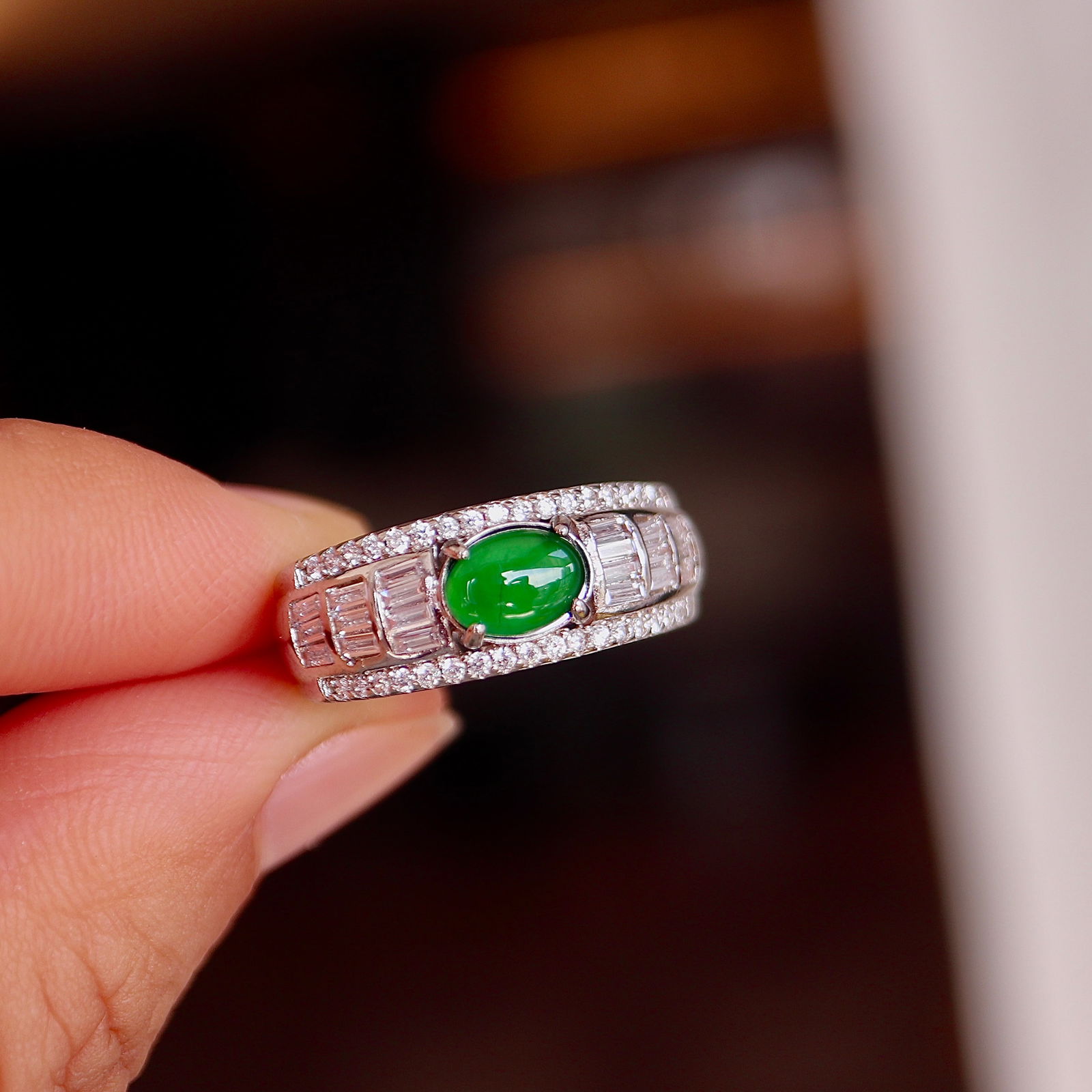 Natural Jade Ring - 5