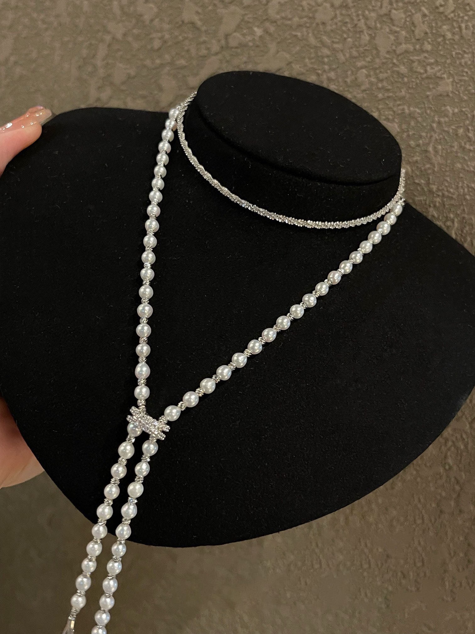 Natural pearl necklace - 2