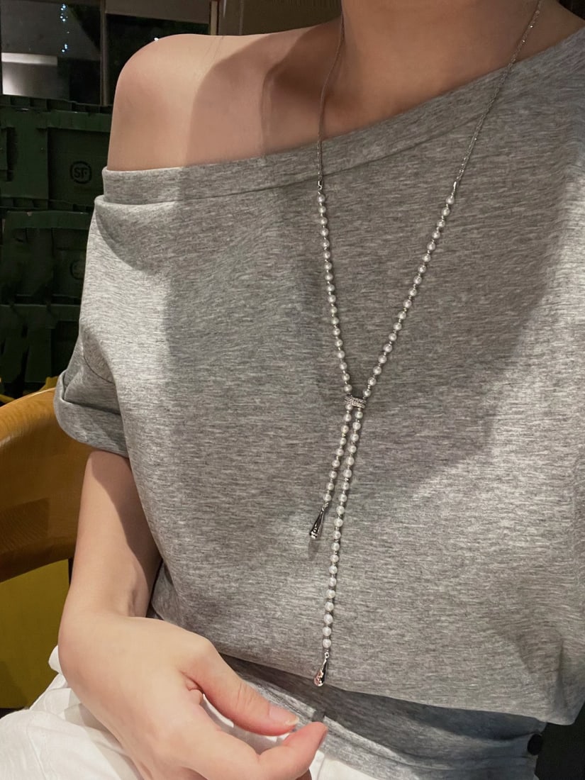 Natural pearl necklace - 4