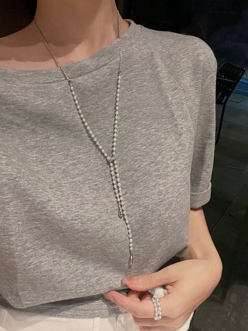 Natural pearl necklace - 5