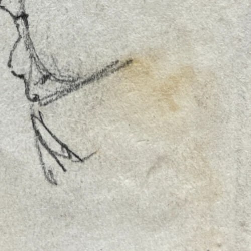 Vintage Drawing Original Man, Portrait, People Sketch Academic Artwork - 6