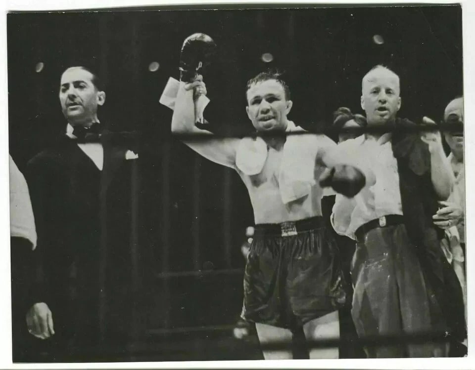 BOXE - Lou Ambers against Armstrong 1939 Vintage Photographs PRESSE - 3