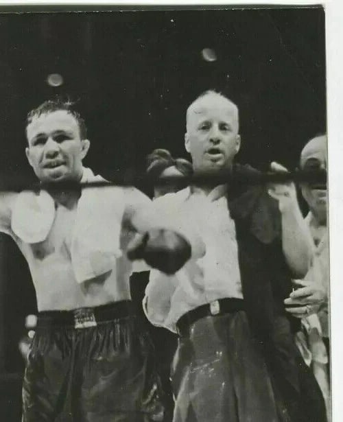 BOXE - Lou Ambers against Armstrong 1939 Vintage Photographs PRESSE - 4