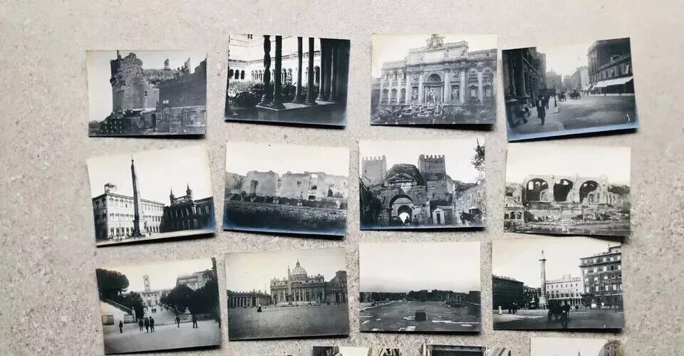 Vintage Photographs Lot x17 Roma, Vatican Cityviews, Italy Landscapes 1902 - 12
