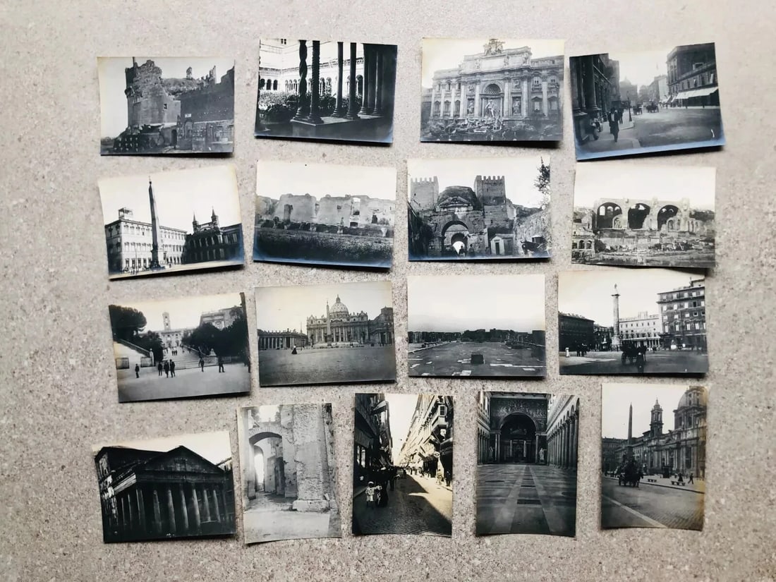 Vintage Photographs Lot x17 Roma, Vatican Cityviews, Italy Landscapes 1902 - 7