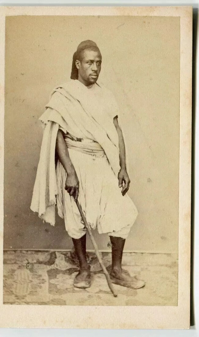 CDV Photo – Orientalist Man Portrait – Alary & Geiser, Tunis c.1870 - 6