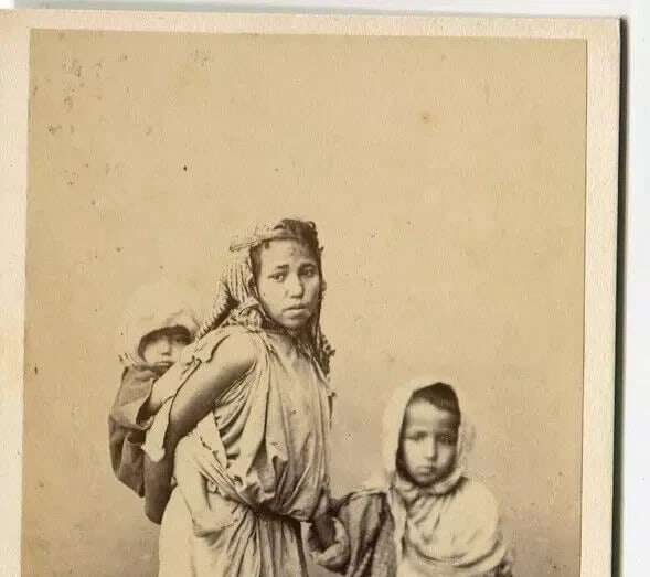 CDV Photo – Tunisian Children Portrait – Alary & Geiser c 1870 - 3