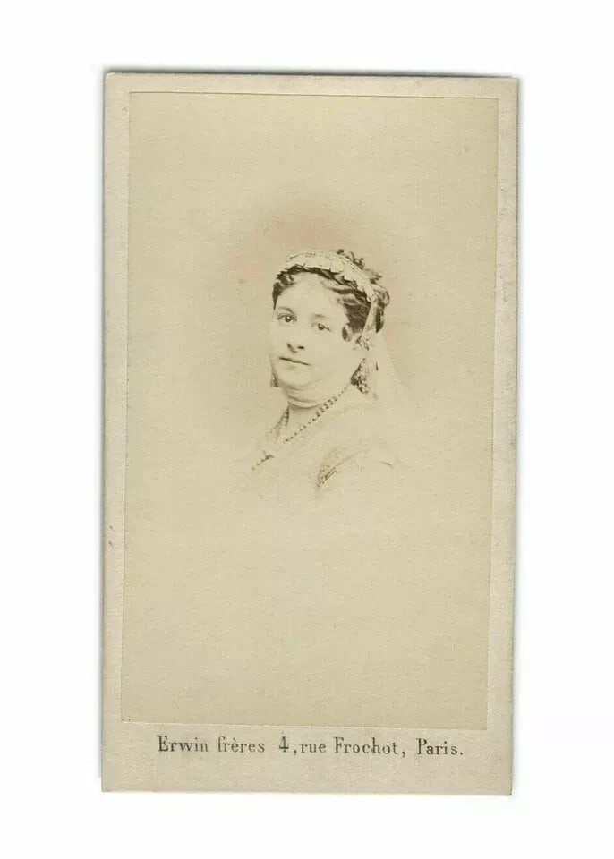 CDV Photo – Célina Montaland – Opera Star – Erwin Frères Albumen c.1864 - 2