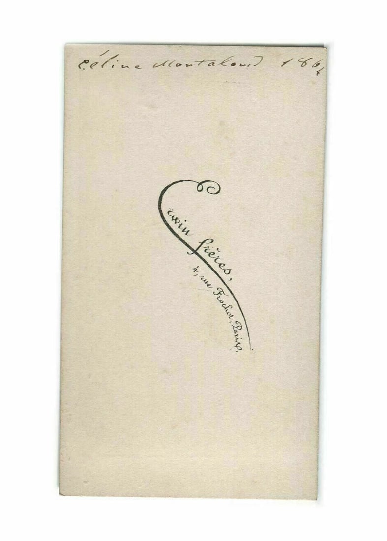 CDV Photo – Célina Montaland – Opera Star – Erwin Frères Albumen c.1864 - 7