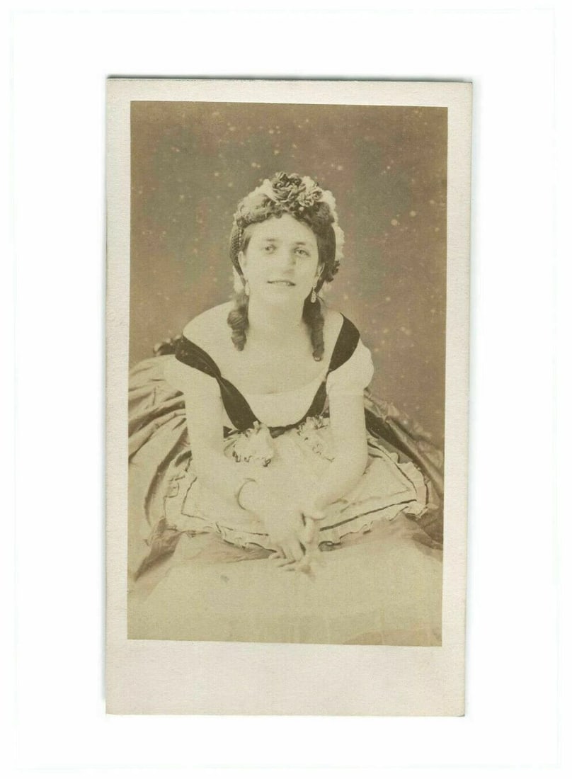 CDV Photo – Anna Merante, Opera Dancer – Ulric Grob Albumen c 1864 (1 of 8)