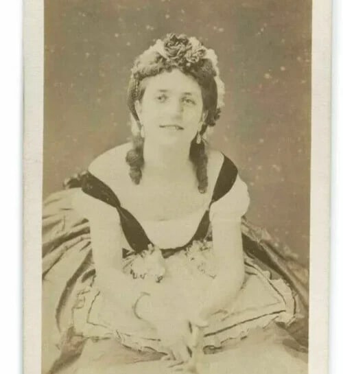 CDV Photo – Anna Merante, Opera Dancer – Ulric Grob Albumen c 1864 - 2