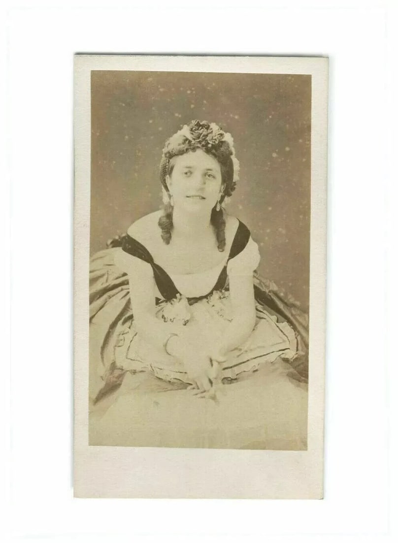 CDV Photo – Anna Merante, Opera Dancer – Ulric Grob Albumen c 1864 - 8