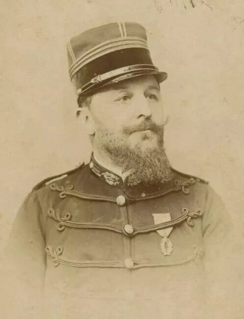 1880 TOURANCHET - Dr Selle, Military - Cabinet Card Photography - 3