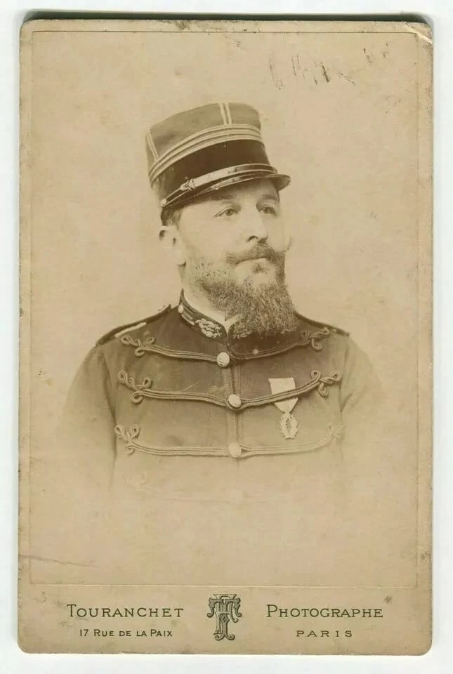 1880 TOURANCHET - Dr Selle, Military - Cabinet Card Photography - 6
