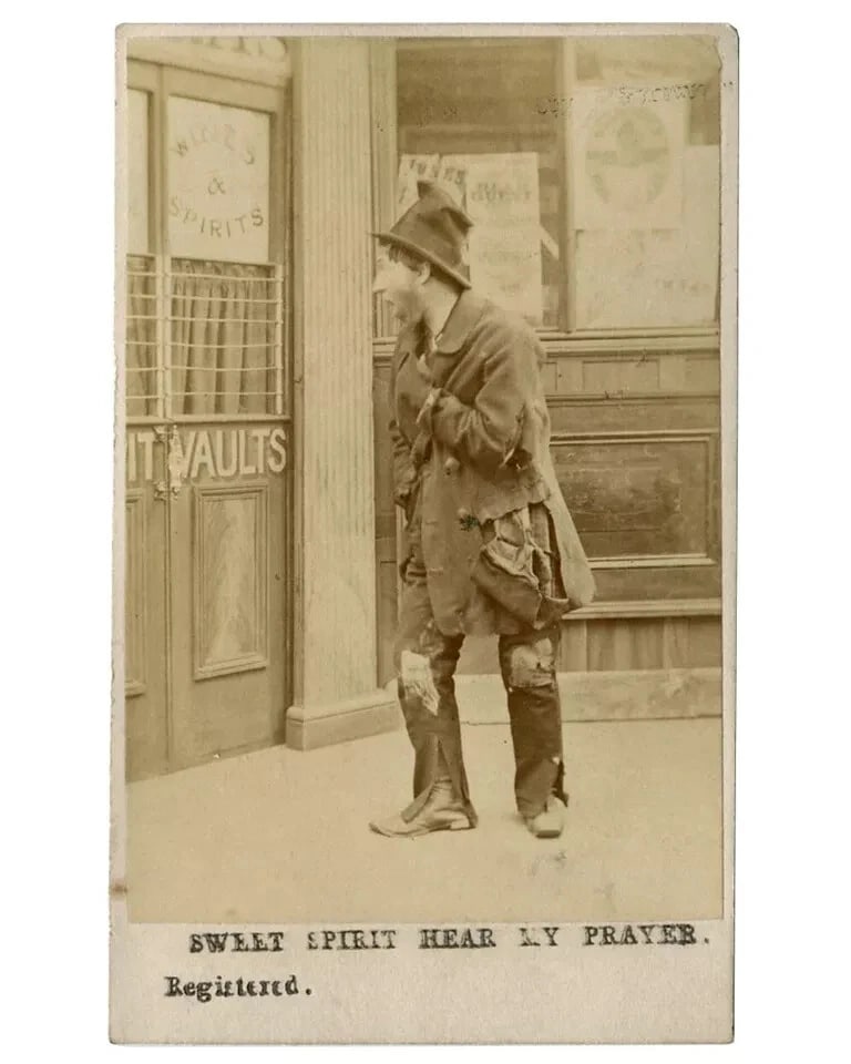 CDV Photo – Sweet Spirit Hear LY Prayer – Vintage Religious Verse c.1870 - 6