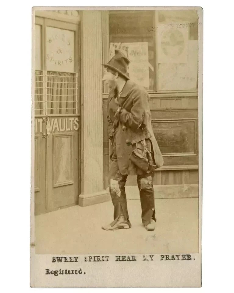 CDV Photo – Sweet Spirit Hear LY Prayer – Vintage Religious Verse c.1870 - 8