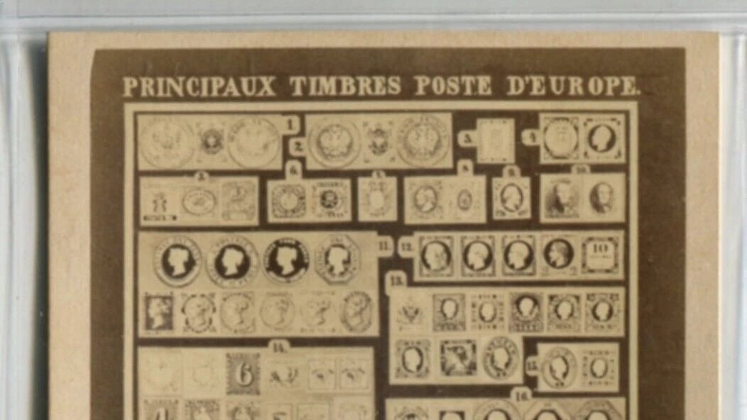 CDV Photo – Principal European Postage Stamps – Torbechet Allain - 2