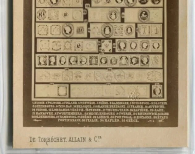 CDV Photo – Principal European Postage Stamps – Torbechet Allain - 5