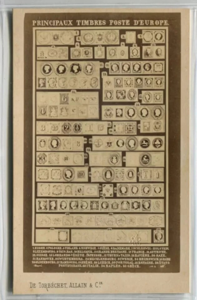 CDV Photo – Principal European Postage Stamps – Torbechet Allain - 6