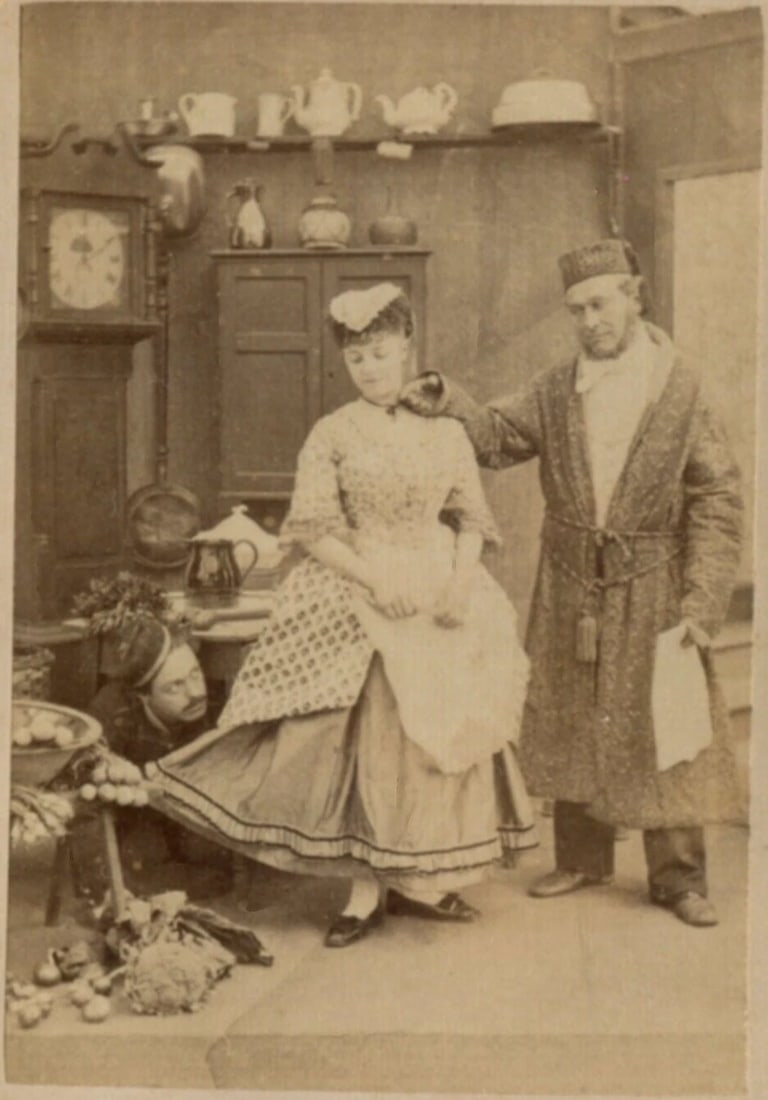 CDV Photo Master’s Intrusion 19th Century People Scene (1 of 8)