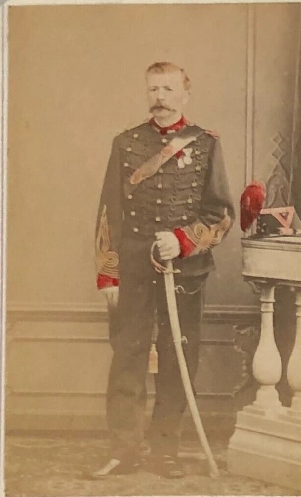 CDV Photograph Military Portrait by Ch. Poupat France c. 1865 (1 of 8)