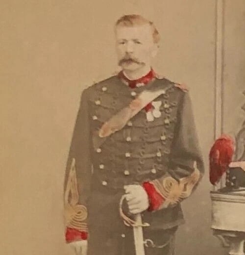 CDV Photograph Military Portrait by Ch. Poupat France c. 1865 - 2