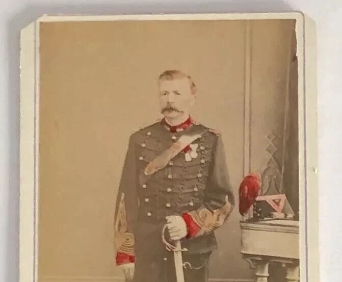 CDV Photograph Military Portrait by Ch. Poupat France c. 1865 - 4
