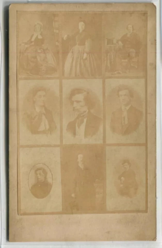 CDV Photograph Portrait by César Masserini, Marseille Photographer c. 1865 - 6