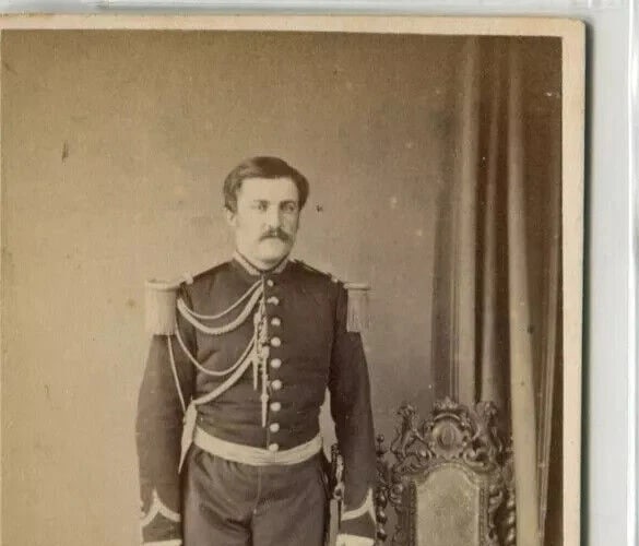 CDV Photograph Military Officer Portrait Meurisse, Paris c. 1870 - 5
