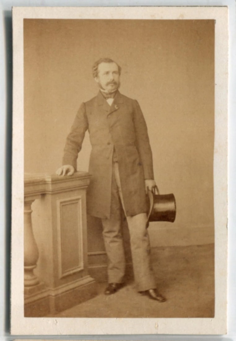 CDV Vintage Photographs Frank Marquis de Talhouet Politician - 2