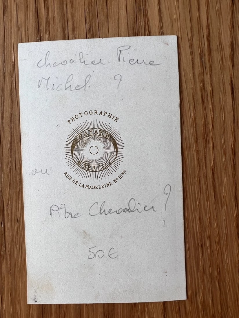 CDV Vintage Photograph Orientalist Man Portrait, Bayard Pierre Michel c 1870 - 6