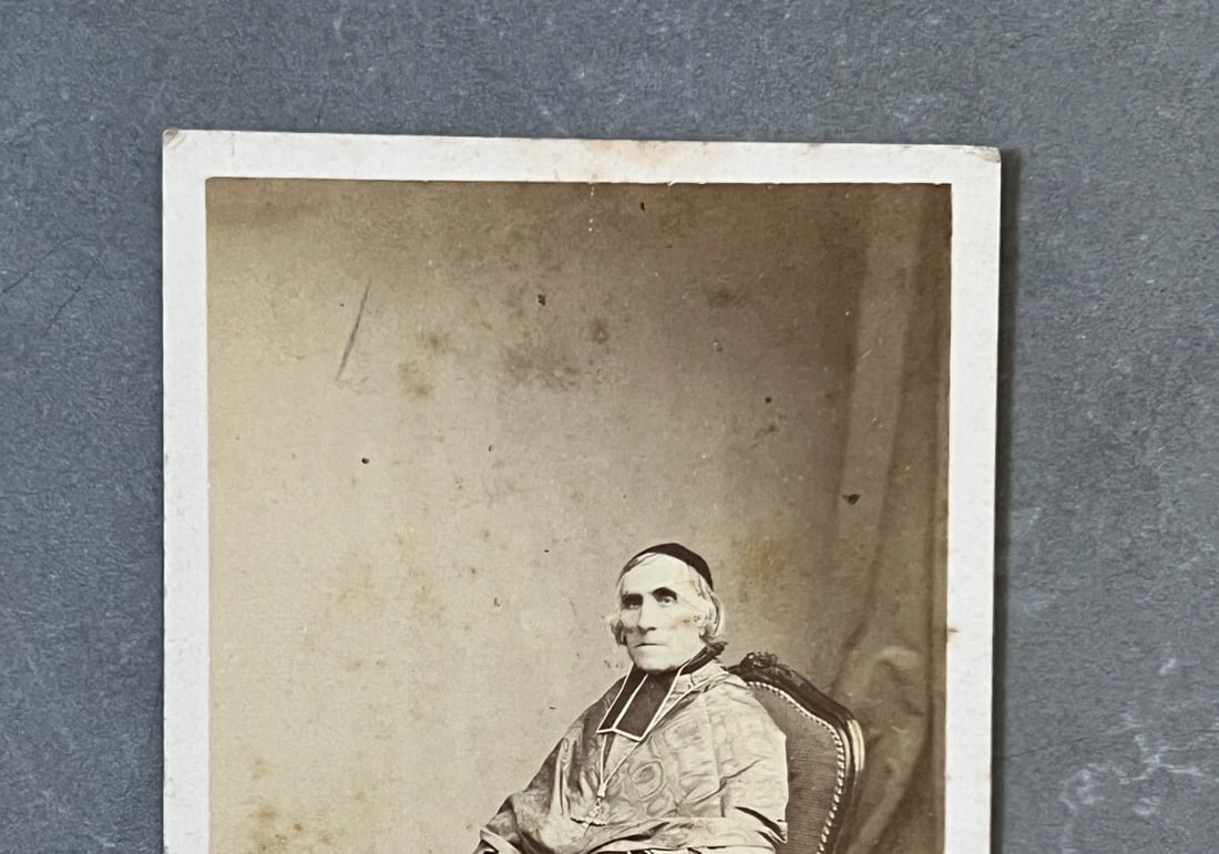 CDV Photo Portrait Portrait Monsignor Joseph Hippolyte Photograph 19th century - 3