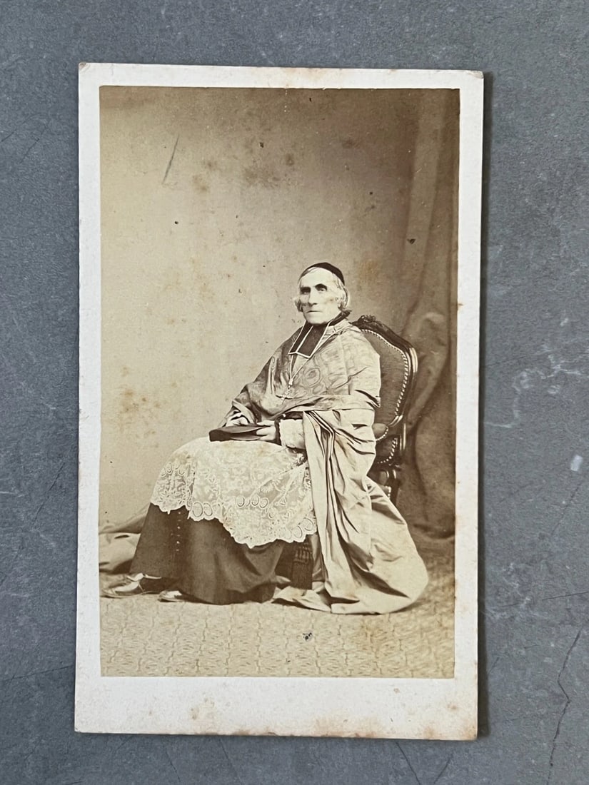 CDV Photo Portrait Portrait Monsignor Joseph Hippolyte Photograph 19th century - 7