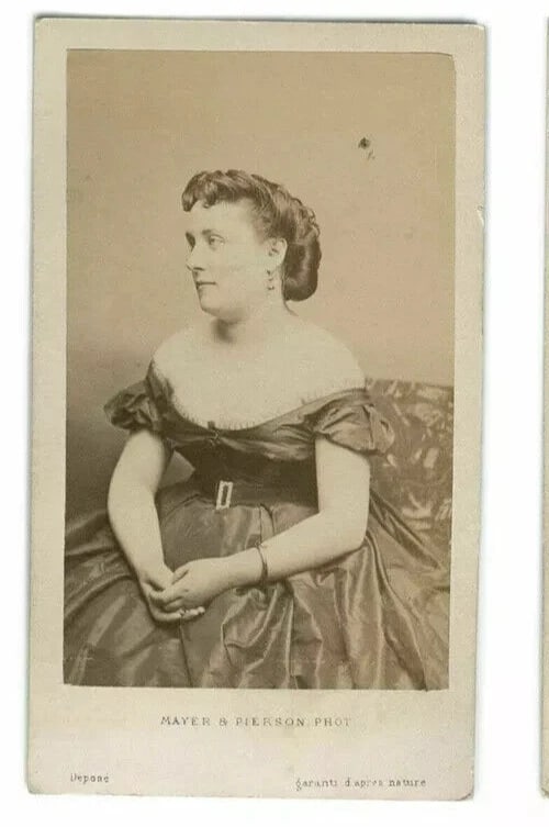 Abingdon Opera Portrait – Mayer & Pierson, Paris Studio c 1870 CDV Photo - 2
