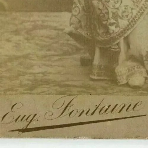 Cabinet Card Photographs Eug.Fontaine - Actrice Opera Portrait c. 1870 - 5