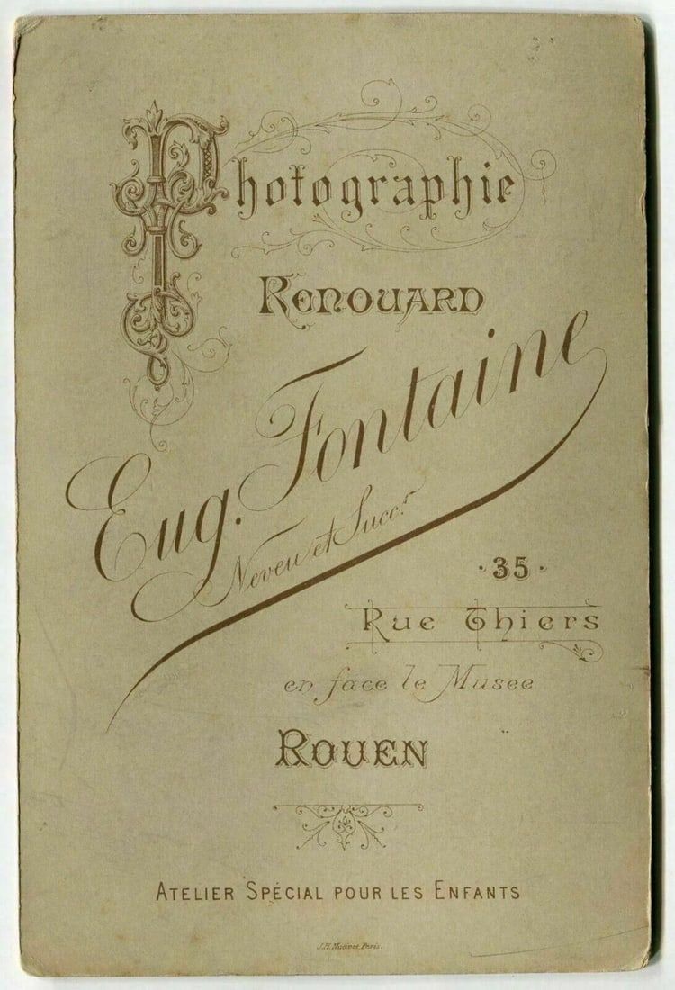 Cabinet Card Photographs Eug.Fontaine - Actrice Opera Portrait c. 1870 - 7