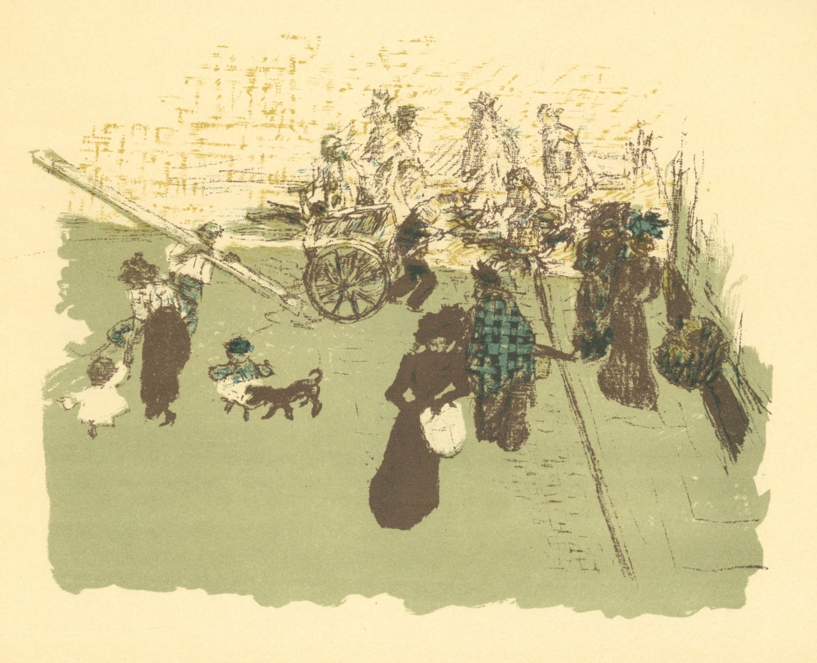 Pierre Bonnard lithograph "Coin de rue" (1 of 1)