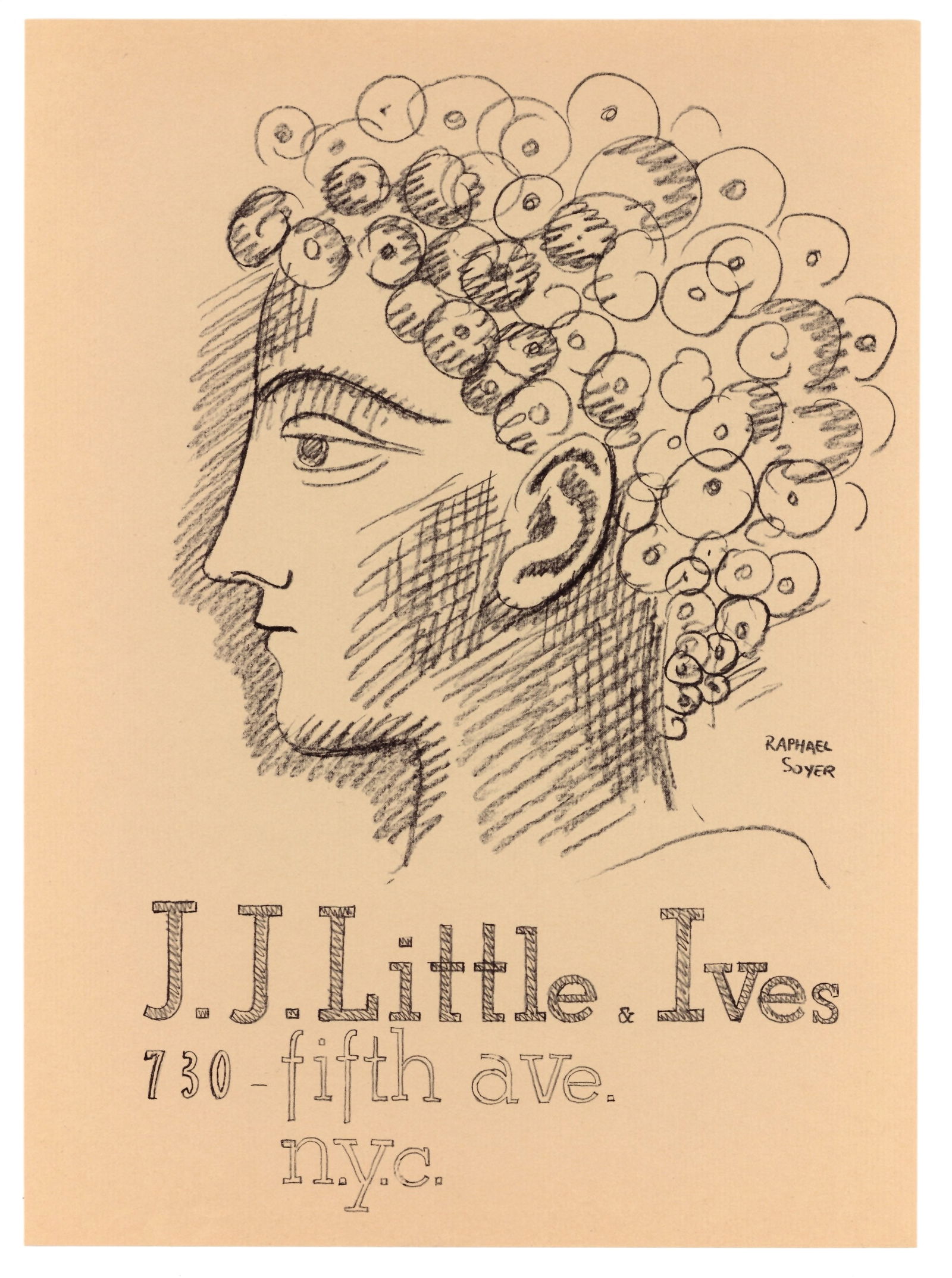 Raphael Soyer original lithograph (1 of 1)