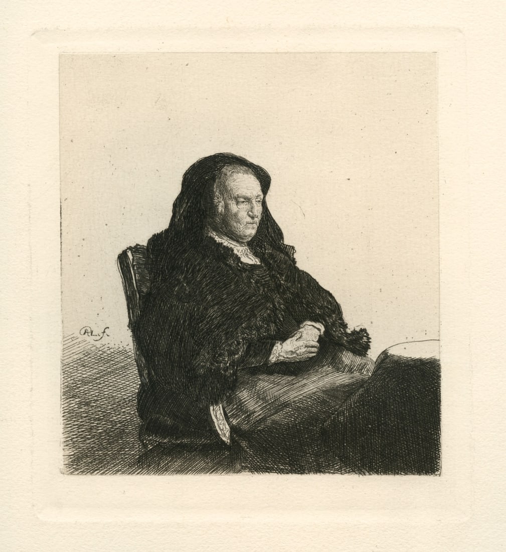 Rembrandt van Rijn (after) "Rembrandt's Mother with the Black Veil" (1 of 1)
